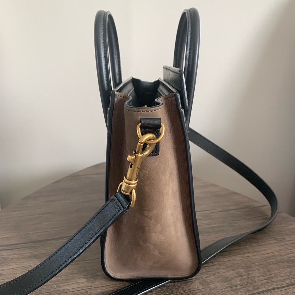 CELINE TRICOLOR NANO LUGGAGE CROSSBODY BAG - Picture 3 of 9